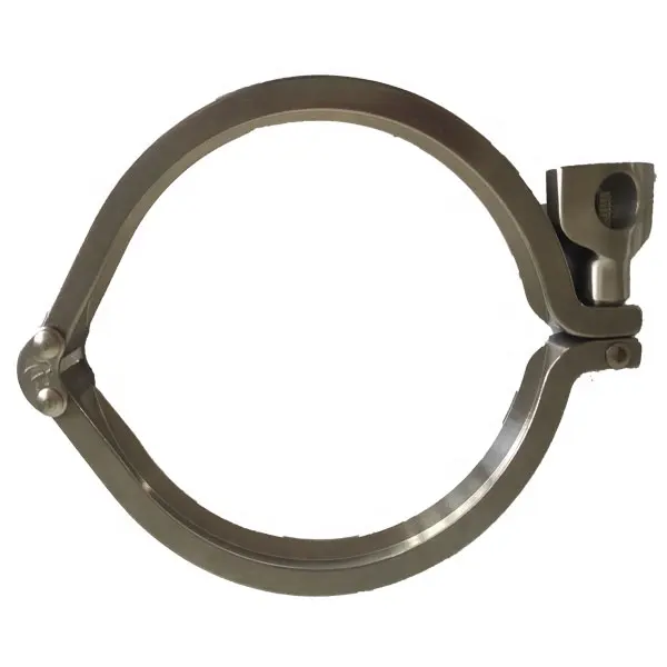 Pince sanitaire Tri Clamp robuste à broche unique en acier inoxydable 304 avec écrou à oreilles