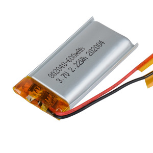 <span class=keywords><strong>Mejor</strong></span> venta 3,7 V batería recargable de litio 602040 702040 baterías de litio 802040 3,7 V 600mAh li-polímero pequeña batería lipo - Product Image 2