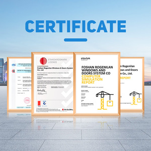 ROGENILAN Marco de <span class=keywords><strong>aluminio</strong></span> de malla de pantalla de rotura térmica con aislamiento de vidrio templado de doble panel de alta calidad Otras <span class=keywords><strong>ventanas</strong></span> correderas - Product Image 5
