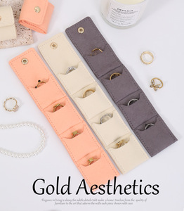 Mini Bolsa de Almacenamiento de Joyas, Nueva, Pequeña, con Tapa Abatible, Organizador de Viaje, Regalos Elegantes, para Aretes y Accesorios - Product Image 3