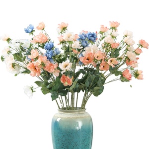 2024 vente en gros artificielle vraie touche coquelicot 5 têtes soie anémone fleur - Product Image 1