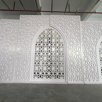 FSDKX Ensemble d'arches en acrylique robustes de style romantique avec motifs sculptés pour événements de mariage et décoration de scène