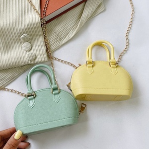 Tendance macaron couleur bonbon silicone caoutchouc poignées bandoulière sac à bandoulière petit sac à main sac à main pour petites filles femmes dame - Product Image 1