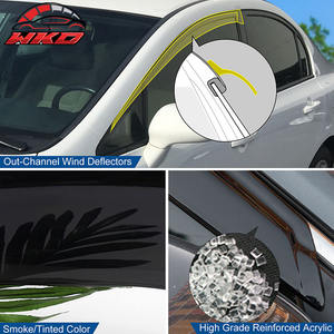 Pour Honda Civic 22-26 Berline – Pare-pluie latéral en acrylique à coller (4 pièces) – Protection des vitres de portière de voiture - Product Image 4