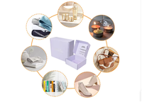Boîte cadeau carrée rigide personnalisée faite à la main avec ruban, logo estampé à chaud, revêtement UV, emballage en carton gris premium pour bougies