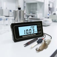 Transmisor de Calidad de Agua 4 en 1 en Línea, 0-14pH ±2000mV ORP, 0-200mS EC, 0-2000ppm TDS, 0 a 55 Grados Celsius, RS485 Modbus OEM