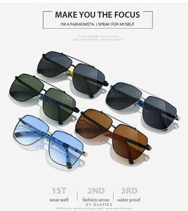 แว่นกันแดดผู้ชายสไตล์สตีมพังค์ป้องกัน UV400สำหรับการเดินทางแฟชั่นสีน้ำตาลใส่สบาย2025ผู้ผลิตขายส่ง - Product Image 5