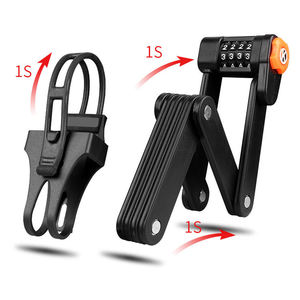 Verrouillage de mot de passe à 4 chiffres Offre Spéciale pour AC Scooter & Bicycle Pliant Accessoire de voyage Must-Have Pliant Serrures de volant - Product Image 5