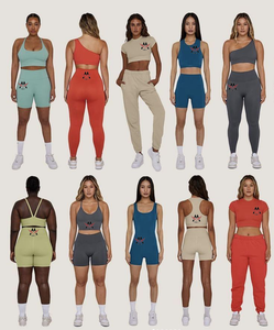 Conjunto de <span class=keywords><strong>Yoga</strong></span> de Algodón Suave OEM para Mujer, Top de Manga Larga con Cuello Redondo, Leggings de <span class=keywords><strong>Yoga</strong></span> Acampanados, <span class=keywords><strong>Ropa</strong></span> Deportiva para Gimnasio - Product Image 5