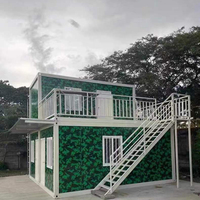 Maisons préfabriquées modernes et économiques de luxe, 1, 2, 3, 4 chambres, maisons préfabriquées portables en conteneurs, maisons préfabriquées à deux chambres avec toilettes intégrées