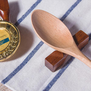 Großhandel 2-teilige japanische Holz löffel und Gabel Set dreieckigen Griff Besteck Löffel Besteck mit elegantem Design - Product Image 3