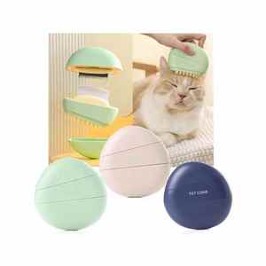 Manufacturer Wholesale New Invention <b>Cat</b> Comb Portable 3 in 1 <b>Cat</b> Grooming Hair Removal Brush - Product Image 1