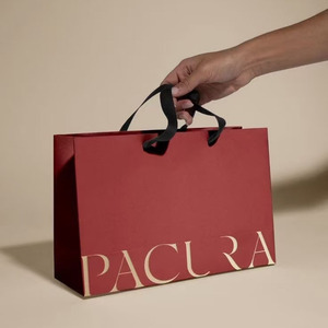 Sacchetti di carta stampati con marchio di abbigliamento personalizzato con il proprio logo sacchetti di carta per la spesa in cartone sacchetti regalo per piccole imprese - Product Image 2