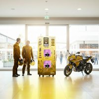 Machine de nettoyage de casques de moto, système de nettoyage et de désinfection automatique sans surveillance