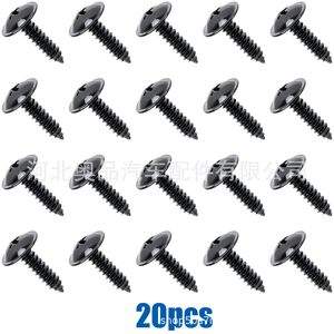 M5x19 Round Head Self Tapping Screw Phillips Drive Metal <b>Fastener</b> For Fender Mudguard Bumper - Product Image 5