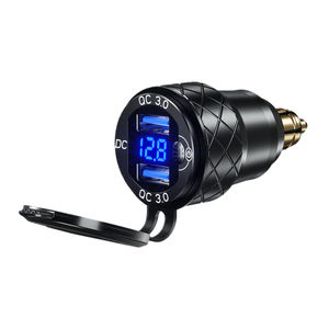 <span class=keywords><strong>Chargeur</strong></span> de prise de courant en Aluminium DIN Hella pour <span class=keywords><strong>moto</strong></span>, double <span class=keywords><strong>chargeur</strong></span> rapide 3.0 <span class=keywords><strong>chargeur</strong></span> USB <span class=keywords><strong>adaptateur</strong></span> d'alimentation avec affichage LED - Product Image 1