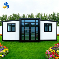 Maison pliante moderne Gouyu avec terrasse extérieure, conteneur extensible 20ft 30ft 40ft, abri préfabriqué, appartement, maison
