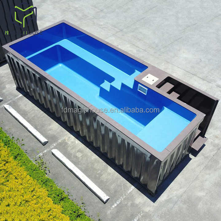 Magic House Shipping Container Swimming Pool Above Ground Swimming Pool ...
