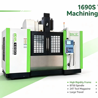 Centre d'usinage vertical MVL1690S avec deux guides linéaires et un rail rigide, broche BT50, magazine d'outils 24T, système CNC FANUC 0i-MF