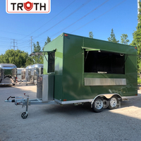 Remorque alimentaire personnalisée Truth, entièrement équipée, cuisine mobile pour la vente de pizzas, café, glaces, hot-dogs et autres services de restauration rapide