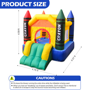 Castello Gonfiabile per Bambini - Piccola Area Giochi Interna Prodotta in Cina, Fornitura Diretta dalla Fabbrica, Design Personalizzabile - Product Image 4
