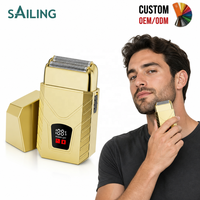 Rasoir SR7-1033-3 avec écran numérique et indicateur de batterie, USB Plug and Play, batterie 900 mAh pour usage domestique, personnalisation OEM