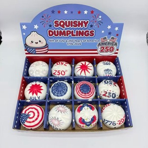 Juguetes Kawaii Squishy de Mochi en Caja Sorpresa, con Forma de Bollos y Bandera Patriótica del 4 de Julio, para el Dí<span class=keywords><strong>a</strong></span> de la Independencia - Product Image 3