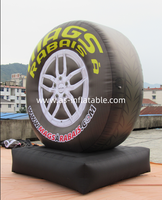 Grand ballon gonflable en forme de pneu pour les concessionnaires automobiles