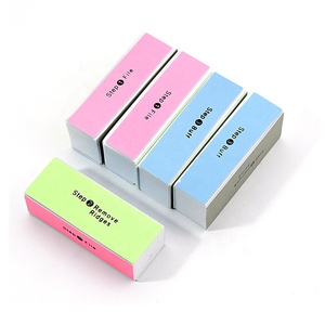 10 Uds Stock Step 4 Buff bloques de amortiguación de cuatro vías cuboide cuadrado suave esponja pasos 4 pulido y brillo - Product Image 6