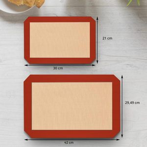 Tapis de cuisson en silicone de qualité alimentaire, réutilisable, antiadhésif, pour macarons et pâtisseries, taille et design personnalisés - Product Image 2