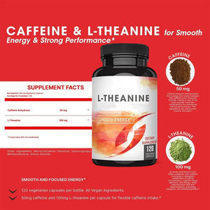 프라이빗 라벨 L-테아닌 추출물 분말, 인지 기능 향상 L-테아닌 캡슐 - Product Image 3