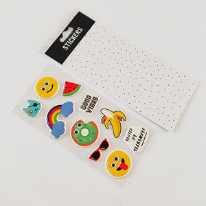 Produttore personalizzato cartone animato testo gonfio 3D adesivo adesivo decorativo per telefono - Product Image 4