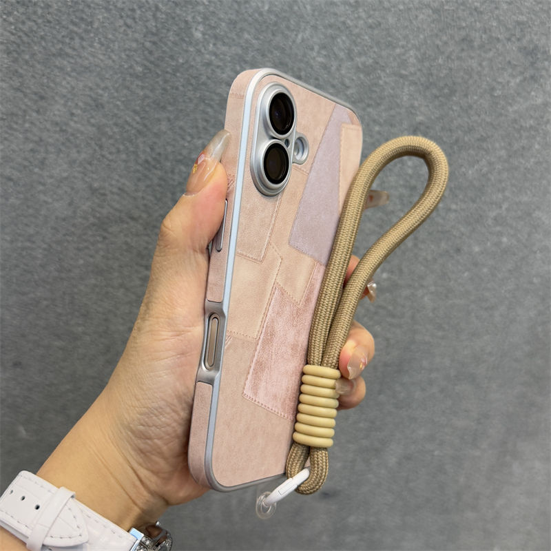 [สีชมพู] เชือกมือสีกากี