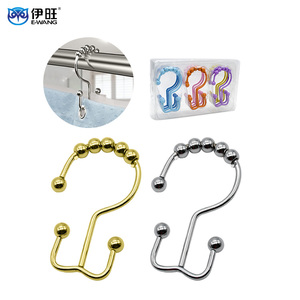 E-WANG Curtain <b>Hooks</b> Bathroom Accessories Modern Design <b>Shower</b> <b>Hook</b> - Product Image 1