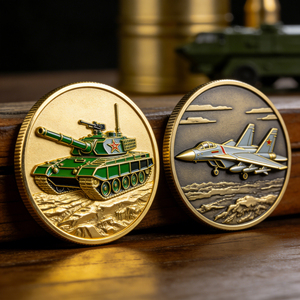 เหรียญที่ระลึกดีไซน์ใหม่ทันสมัยสไตล์โบราณ ราคาโรงงาน ผลิตจากโลหะผสมทองเหลืองและสังกะสี ชุบทอง 3 มิติ งานสั่งทำพิเศษสำหรับนักสะสม - Product Image 4
