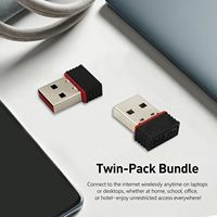 Adaptor WiFi USB Mini 150Mbps Adaptor Wi-Fi untuk PC USB Ethernet WiFi Dongle Kartu Jaringan 2.4G Penerima Wi-Fi