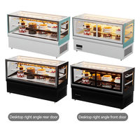 Vitrine Réfrigérée Commerciale de Comptoir pour Gâteaux et Aliments Froids, Présentoir Réfrigéré ETL CE pour Gâteaux