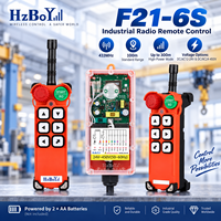 HZBOY Pengendali Jarak Jauh Industri untuk Pengangkat Listrik Winch Tail Lift 433MHz 6 Tombol F21-6S Pemancar dan Penerima Radio Nirkabel