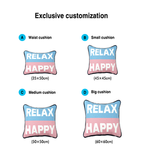 Taies d'oreiller de luxe personnalisées brodées sur mesure pour hôtel, <span class=keywords><strong>60x60</strong></span>, avec fermeture éclair, double face, décoratives pour canapé - Product Image 4