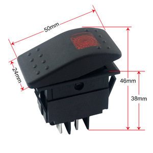 Rocker <b>Switch</b> 4Pin IP65 <b>12V</b>-24V ON-OFF Waterproof For Car Boat Marine Use - Product Image 4