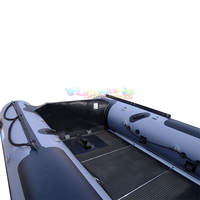 Vente d'usine, bateau pneumatique en PVC Hypalon, plancher en alliage d'aluminium, bateau pneumatique de pêche personnalisé pour la pêche, bateau de sauvetage