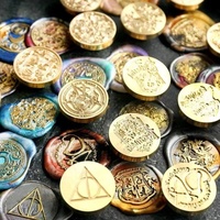 Cire à cacheter vintage multi-têtes en cuivre, avec logo et motifs personnalisés, pour lettres et enveloppes