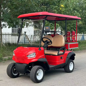 Mini-voiture de golf personnalisable multi-usages pour intervention incendie, avec fonctions de patrouille, d'urgence et d'ambulance, pour le transport de pompiers sur routes non publiques - Product Image 1