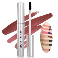 Rouge à lèvres liquide personnalisé, fini mat, waterproof, teinte pigmentée, marque privée, crayon à lèvres peel-off, teinte peel-off