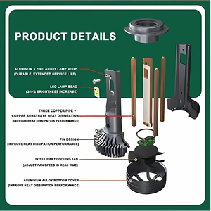 Đèn pha ô tô <span class=keywords><strong>LED</strong></span> Car-Rifine 200W 40000LM X8 điều khiển từ xa, đèn flash tự động, ba màu nhiệt độ, H11 9005 9006 H7 H4 <span class=keywords><strong>LED</strong></span> - Product Image 6