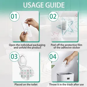 Best-selling Waterproof Disposable Toilet Seat Cover Non Woven Anti-slip Seat Cover For Hospital Travel Pack With Customization
