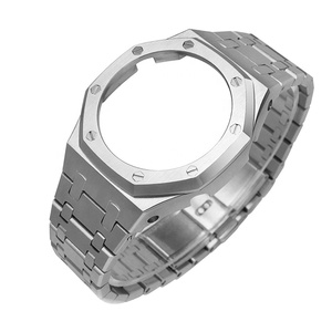 EN vente Mod Kit boîtier en métal et bracelet en acier inoxydable pour <span class=keywords><strong>GA</strong></span>-<span class=keywords><strong>2100</strong></span> <span class=keywords><strong>GA</strong></span>-2110 <span class=keywords><strong>GA</strong></span>-B2100 pièces de montre de rechange - Product Image 1