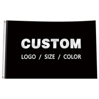 Drapeaux en polyester imperméables personnalisés en gros, mât en aluminium, événements en plein air, toutes tailles, impression par transfert thermique double face