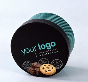 Cilindro de Papel Kraft Ecológico de Grado Alimenticio, Caja de Tubo de Papel Personalizada con Estampado en Caliente para Regalos de Panadería, Galletas, Dulces, Chocolates, Embalaje de Pasteles - Product Image 3