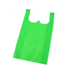 Promotion Wholesale Cheap High Quality T-shirt Non Woven Fabric Vest Shopping Bag